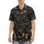 Men's Polo Shirt Embossed Bronze Art Print