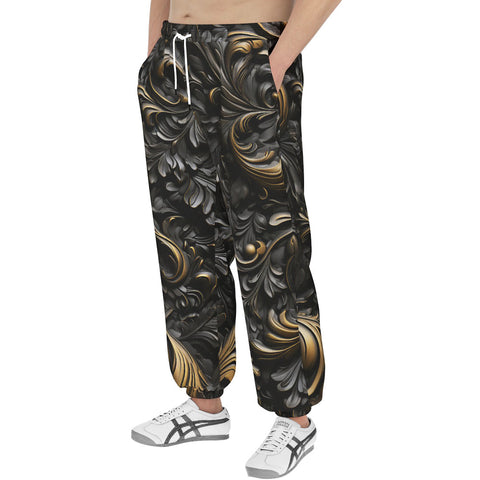 Men's Sweatpants Embossed Bronze Art Print