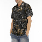 Men's Polo Shirt Embossed Bronze Art Print