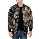 Bomber Jacket Embossed Rococo Art Print