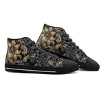 High-Top Canvas Shoes Embossed Rococo Art Print