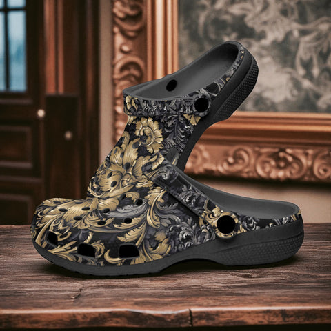 Classic Clogs Embossed Rococo Art Print