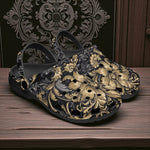 Classic Clogs Embossed Rococo Art Print