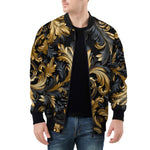 Bomber Jacket Golden Relief Art Print