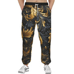 Men's Sweatpants Golden Relief Art Print