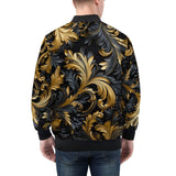 Bomber Jacket Golden Relief Art Print