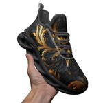Sports Sneakers Golden Relief Art Print