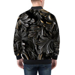 Bomber Jacket Black Metal Embossed Art Print