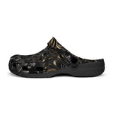 Classic Clogs Black Metal Embossed Art Print