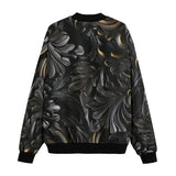 Bomber Jacket Black Metal Embossed Art Print