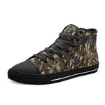 High-Top Canvas Shoes Bronze Embossed Art Print