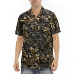 Men's Polo Shirt Bronze Embossed Art Print