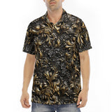 Men's Polo Shirt Bronze Embossed Art Print