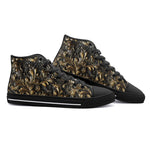 High-Top Canvas Shoes Bronze Embossed Art Print