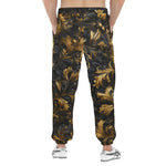 Men's Sweatpants Golden Embossed Art Print