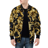 Bomber Jacket Embossed Golden Art Print