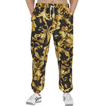 Men's Sweatpants Embossed Golden Art Print