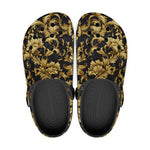 Classic Clogs Embossed Golden Art Print