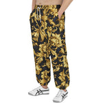 Men's Sweatpants Embossed Golden Art Print