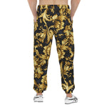 Men's Sweatpants Embossed Golden Art Print