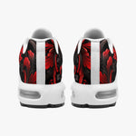 Air Cushion Sneakers Black and Red Embossed Art Print