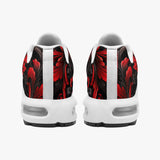 Air Cushion Sneakers Black and Red Embossed Art Print