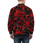 Bomber Jacket Black and Red Embossed Art Print