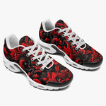 Air Cushion Sneakers Black and Red Embossed Art Print