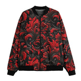 Bomber Jacket Black and Red Embossed Art Print