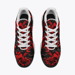 Air Cushion Sneakers Black and Red Embossed Art Print
