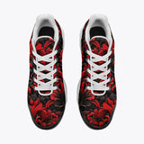 Air Cushion Sneakers Black and Red Embossed Art Print