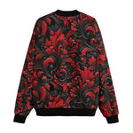 Bomber Jacket Black and Red Embossed Art Print