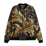 Bomber Jacket Black and Gold Embossed Art Print