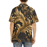 Hawaiian Shirt Black and Gold Embossed Art Print