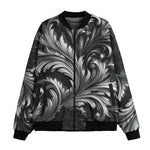 Bomber Jacket Black and Silver Embossed Art Print