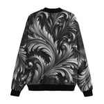 Bomber Jacket Black and Silver Embossed Art Print