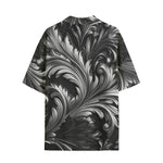 Hawaiian Shirt Black and Silver Embossed Art Print