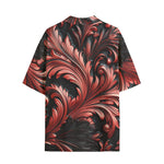 Hawaiian Shirt Black and Red Embossed Art Print