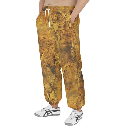 Men's Sweatpants Bronze Plate Textured Canvas