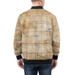 Bomber Jacket Sketches and Drawings Paper Map