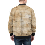 Bomber Jacket Sketches and Drawings Paper Map