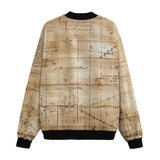 Bomber Jacket Sketches and Drawings Paper Map