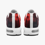 Air Cushion Sneakers Red Flames and Smoke