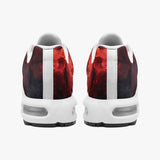Air Cushion Sneakers Red Flames and Smoke