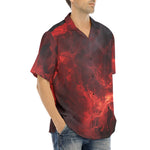 Hawaiian Shirt Red Flames and Smoke