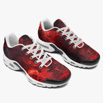 Air Cushion Sneakers Red Flames and Smoke