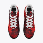 Air Cushion Sneakers Red Flames and Smoke