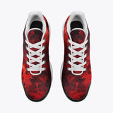 Air Cushion Sneakers Red Flames and Smoke