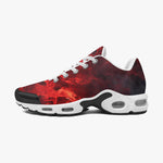 Air Cushion Sneakers Red Flames and Smoke