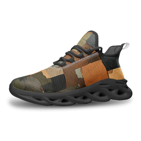 Sports Sneakers Camouflage Patchwork
